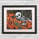 Day Of The Dead Art Print - Sugar Skull Mexican..