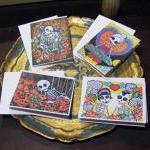 Day Of The Dead Greeting Cards - Mini Prints -..